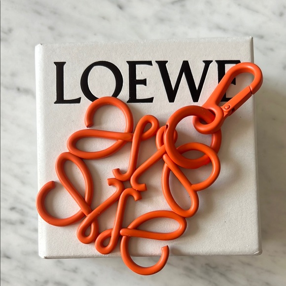Loewe Accessories - Loewe Vibrant Orange Keychain NWT